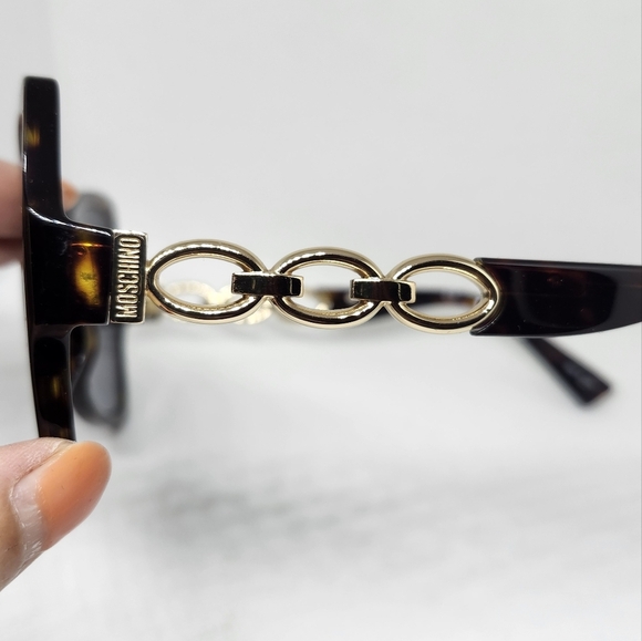 Moschino Grey Shaded Butterfly Ladies Sunglasses